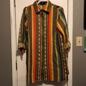 Brand new serape duster/dress